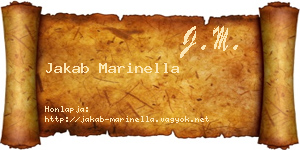Jakab Marinella névjegykártya